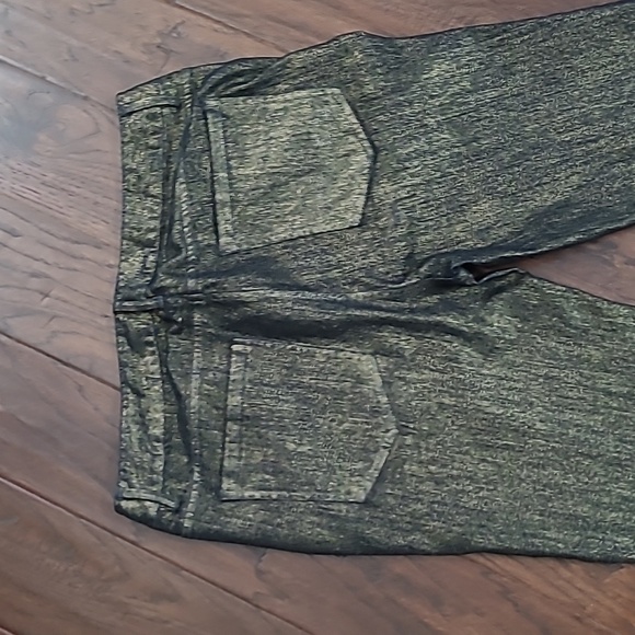 Skye's the Limit Shimmering Gold Jeans size 12 - Picture 3 of 8